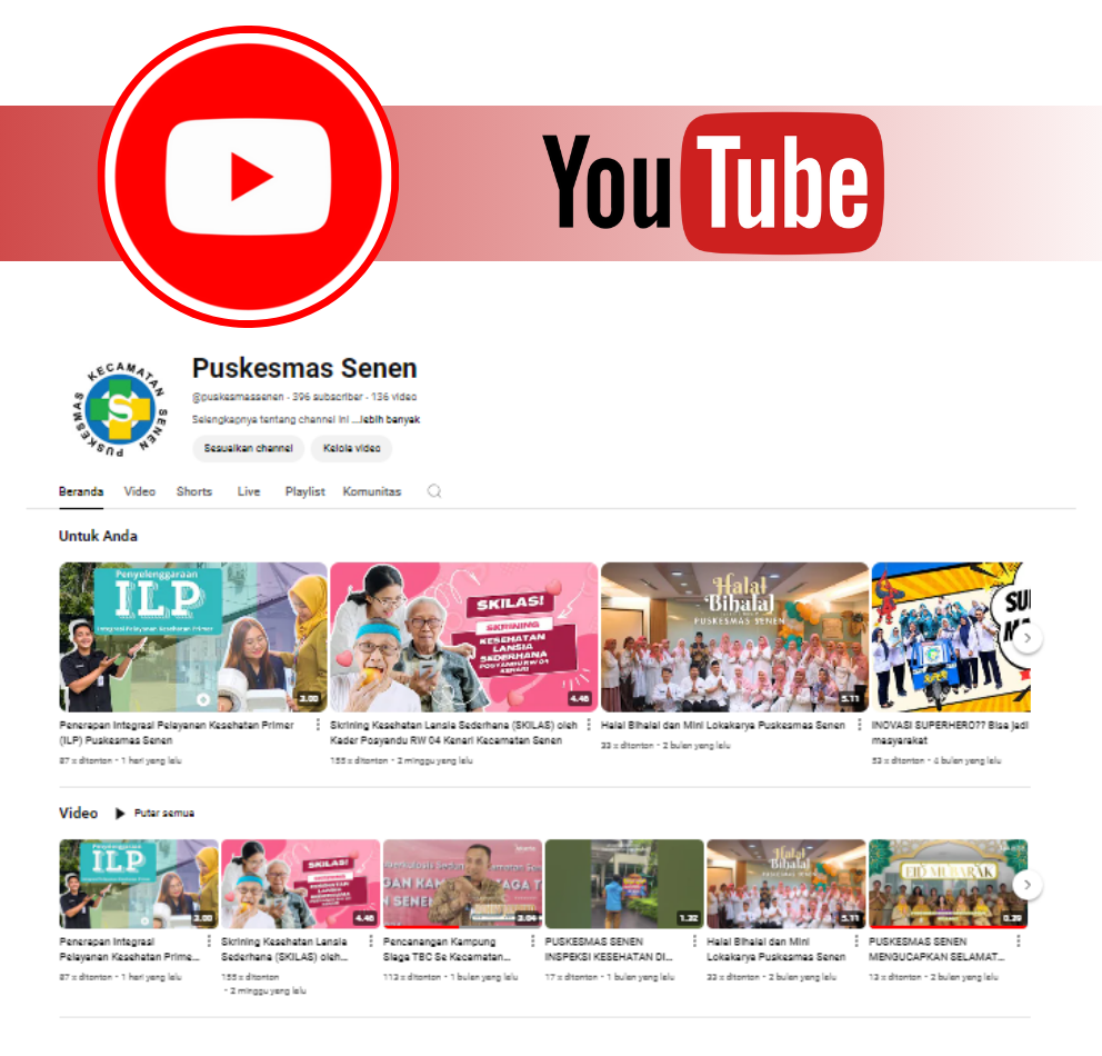 YouTube Puskesmas Senen