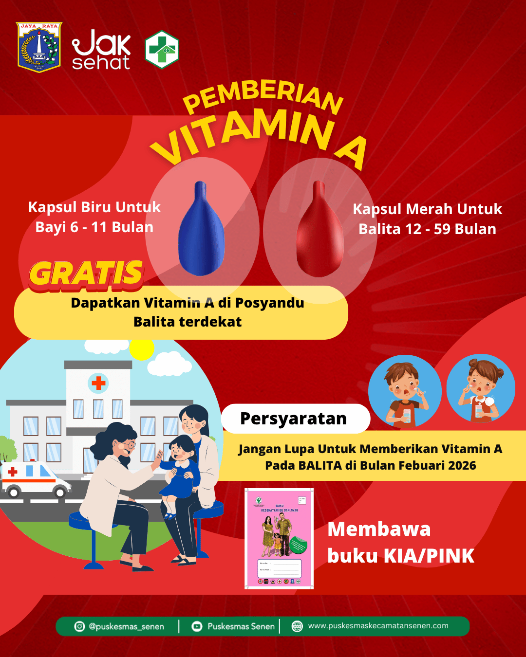 PEMBERIAN VITAMIN A DIBULAN FEBRUARI 2026