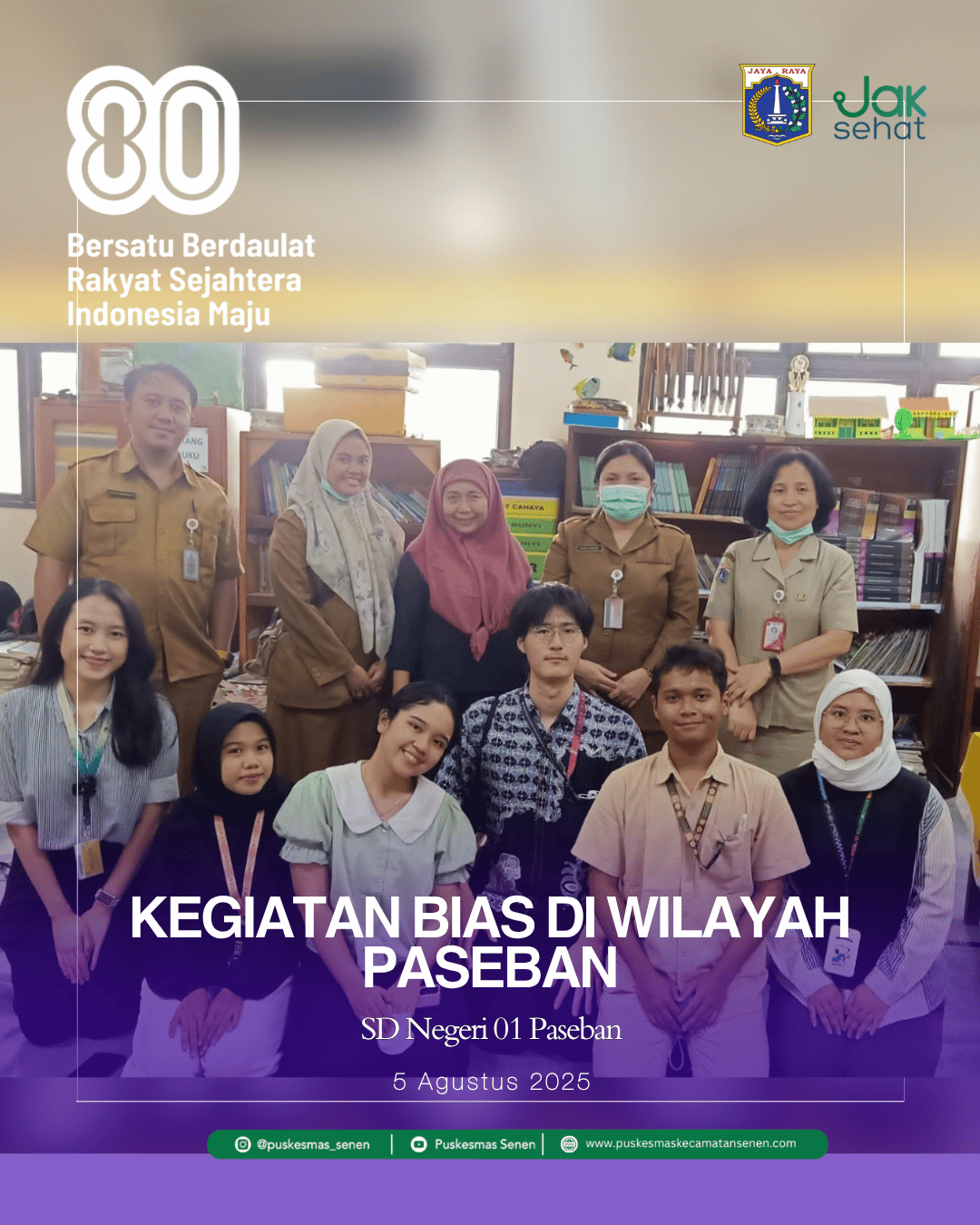Kegiatan BIAS di SDN 03 Senen